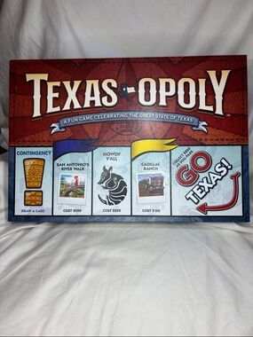 Texas-opoly Board Game – Red Edition by Winning Moves